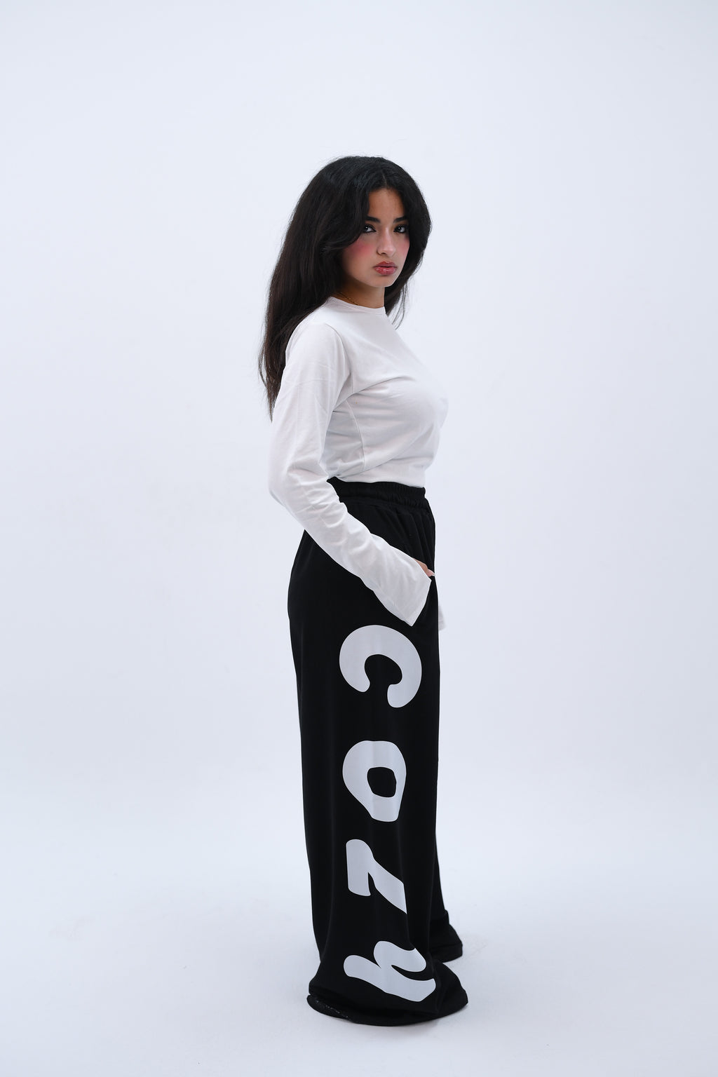 Cozy Oversized Pants Black