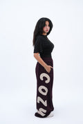 Cozy Oversized Pants Burgundy
