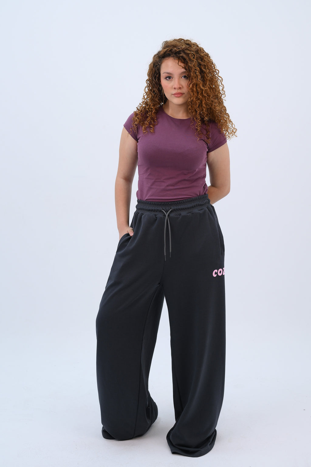 Cozy Oversized Pants Dark Gray