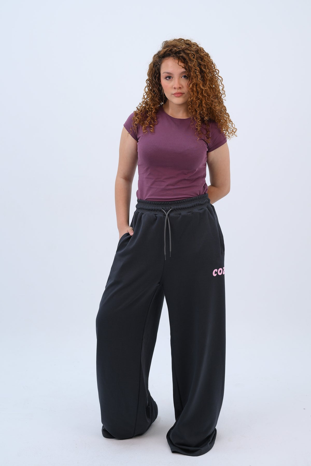 Cozy Oversized Pants Dark Gray