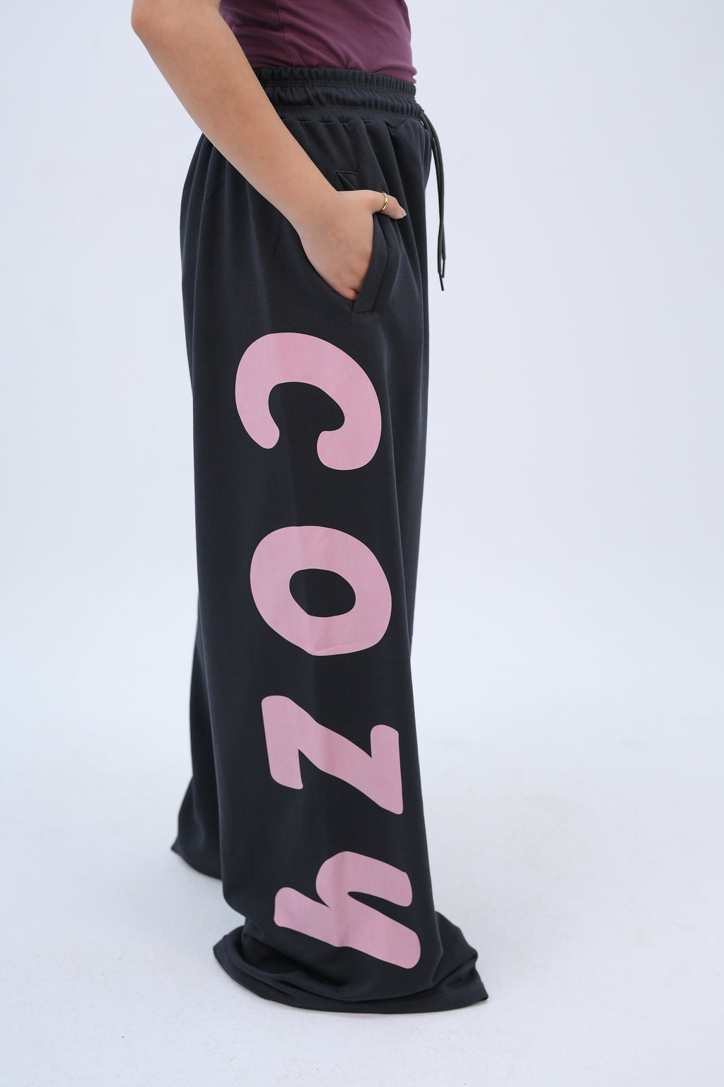 Cozy Oversized Pants Dark Gray