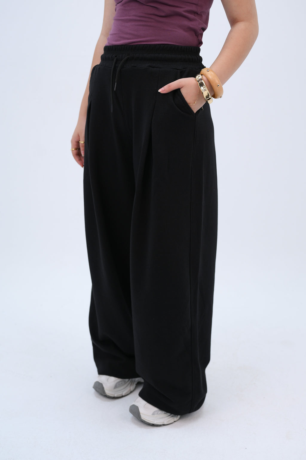 Baggy Fit Pants Black