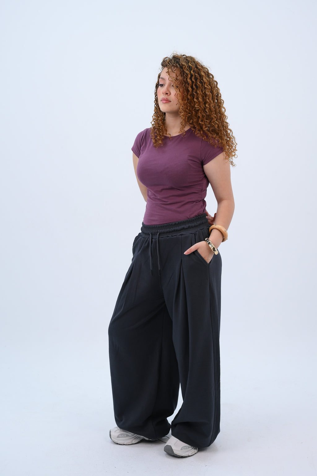 Baggy Fit Pants Dark Gray