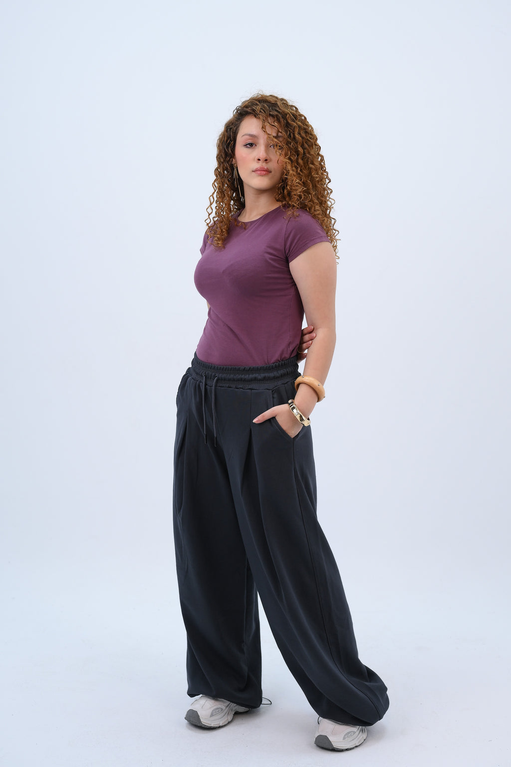 Baggy Fit Pants Dark Gray