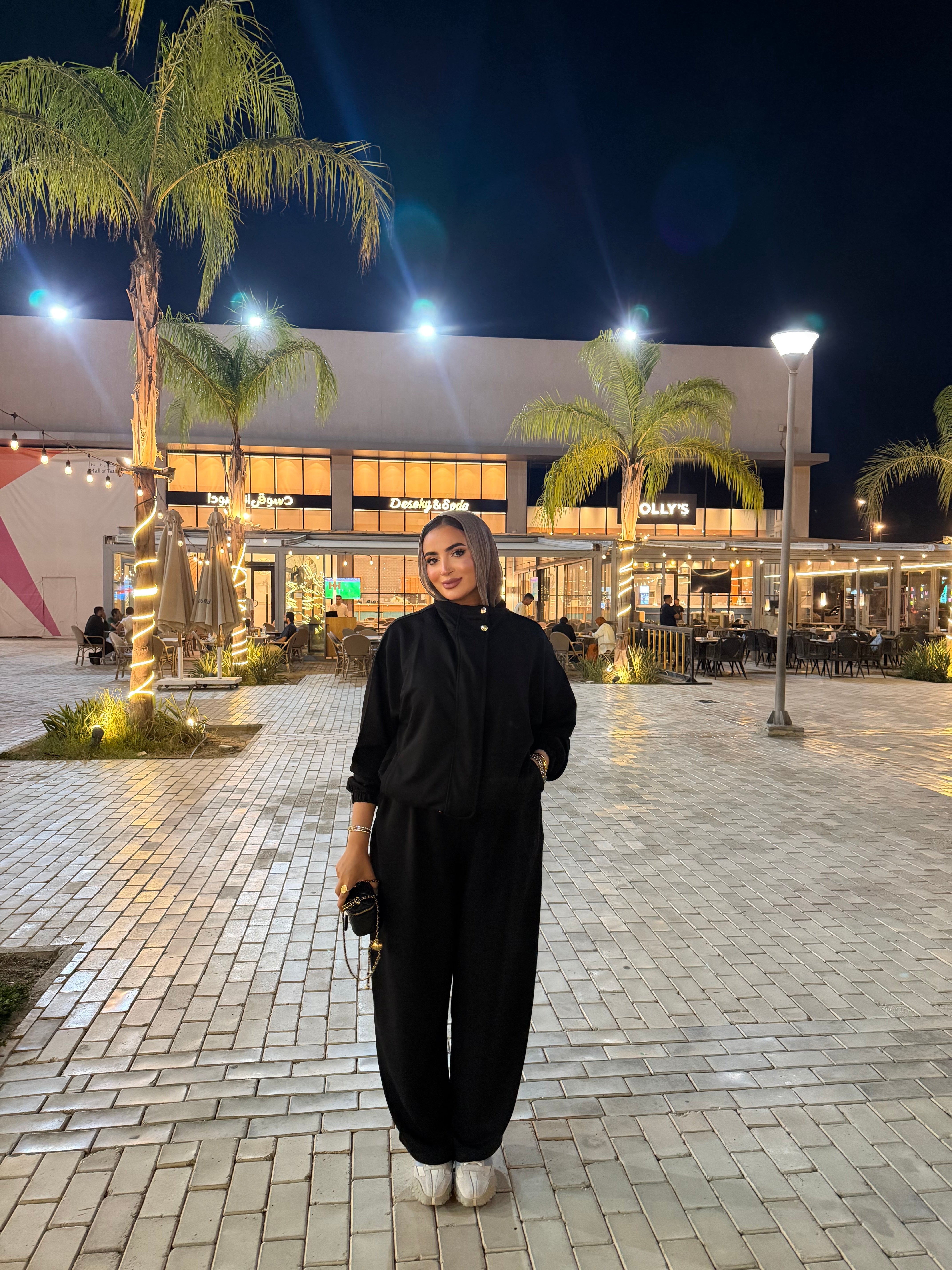 Melton Oversized set Black