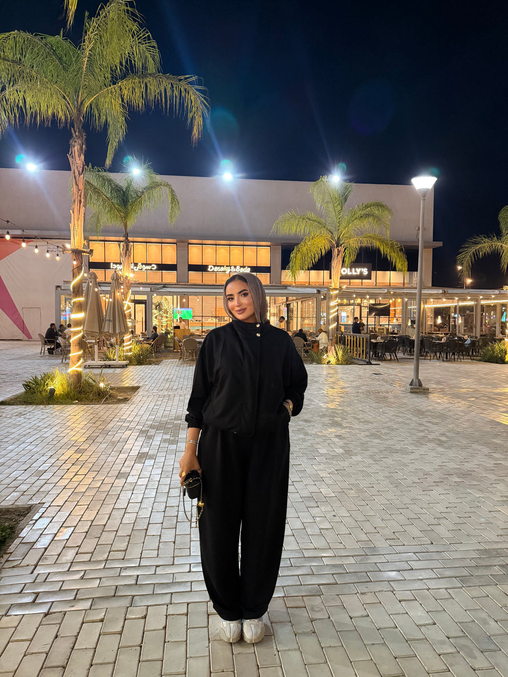 Melton Oversized set Black