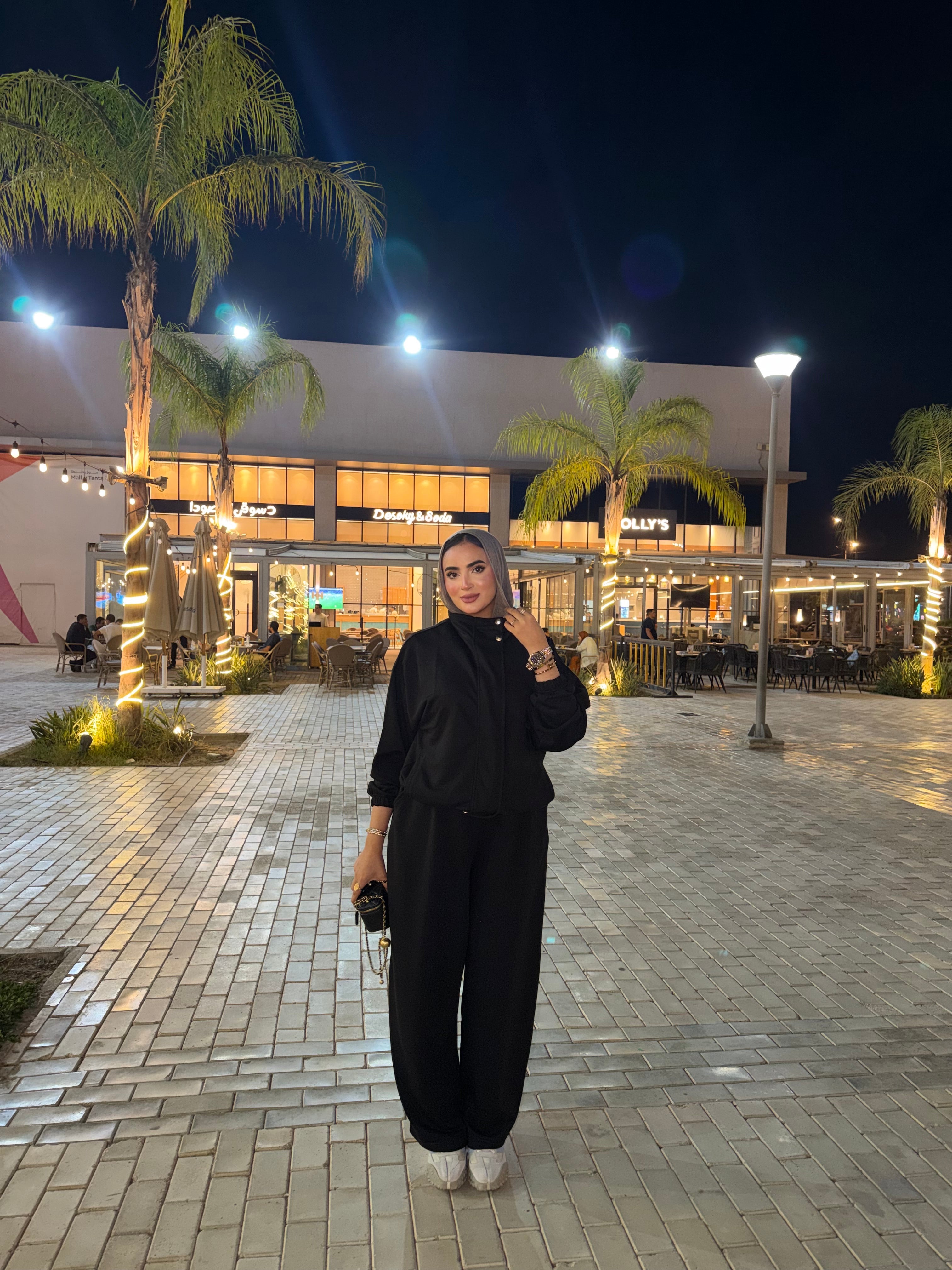 Melton Oversized set Black