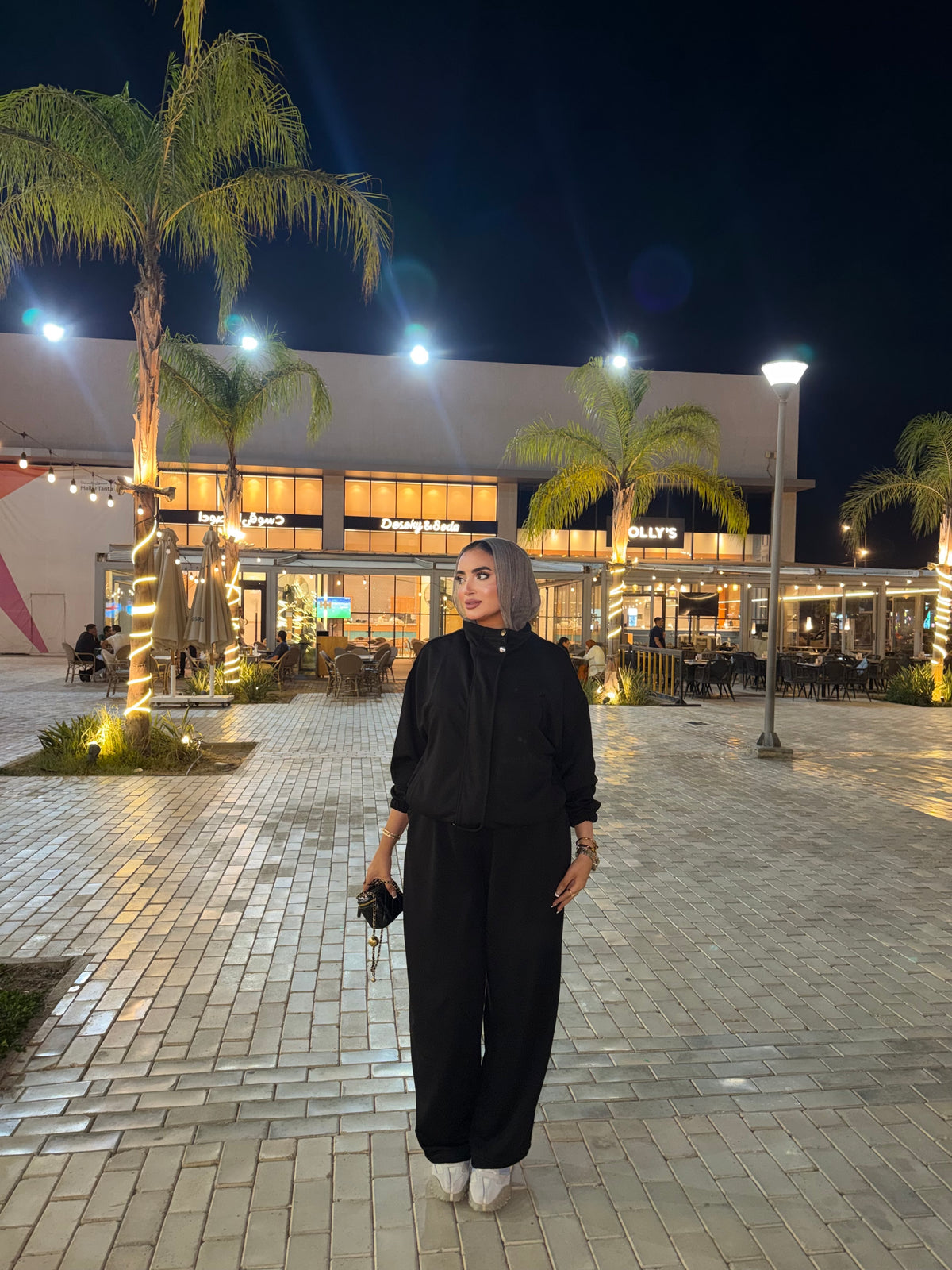 Melton Oversized set Black