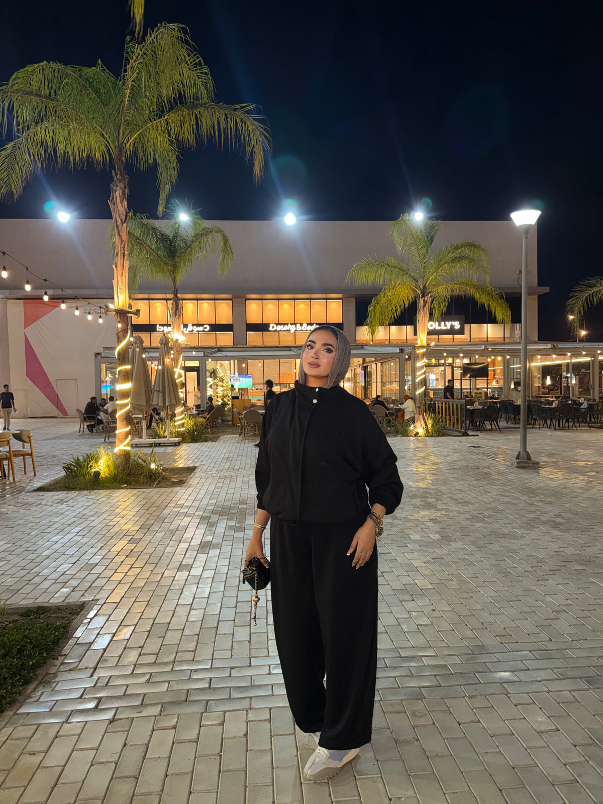 Melton Oversized set Black