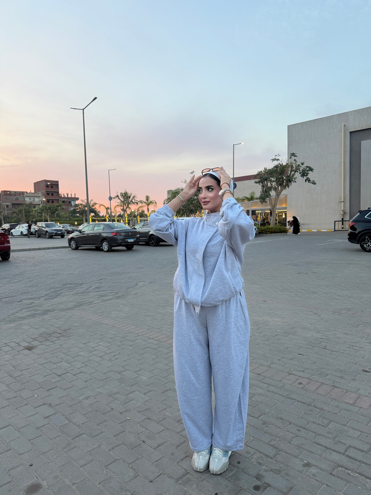 Melton Oversized Set Gray